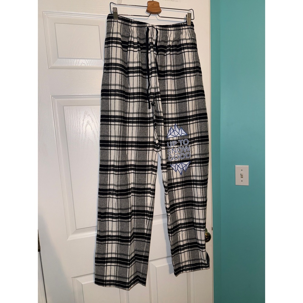 Pennant Sportswear Up To Snow Good Plaid Flannel Pajama Pants Mens Large